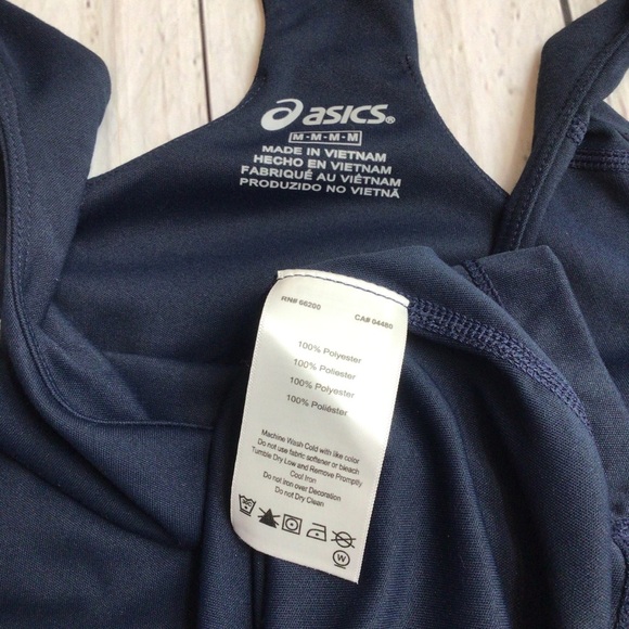ASICS Women’s Blue Racerback Athletic Tank Top - Picture 7 of 8